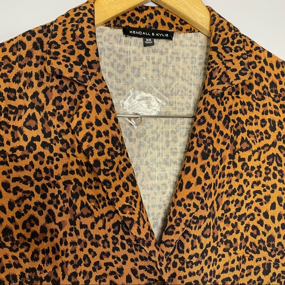 Kendall & Kylie Animal Print Button Front Dress - Picture 6 of 9